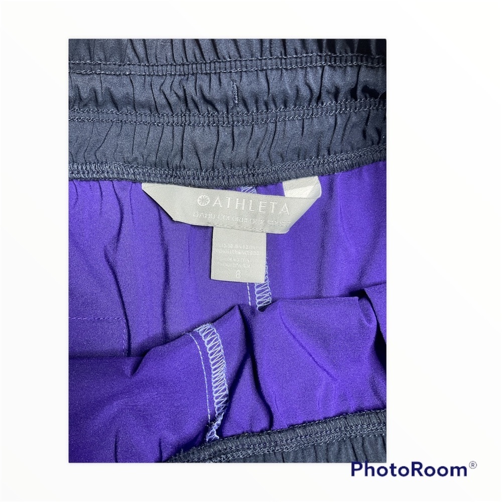 Athleta Oahu Color Block Shorts Ladies Size 8 - Picture 4 of 6